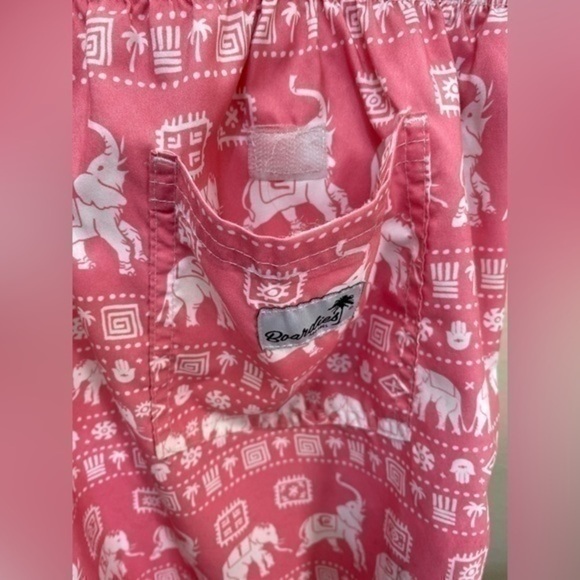 Boardies Apparel Menx L Pink Swim trunk Shorts With Elephants - Picture 5 of 6